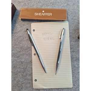 Vintage Sheaffer Ball Point Pen and twist pencil set With Box near mint.
